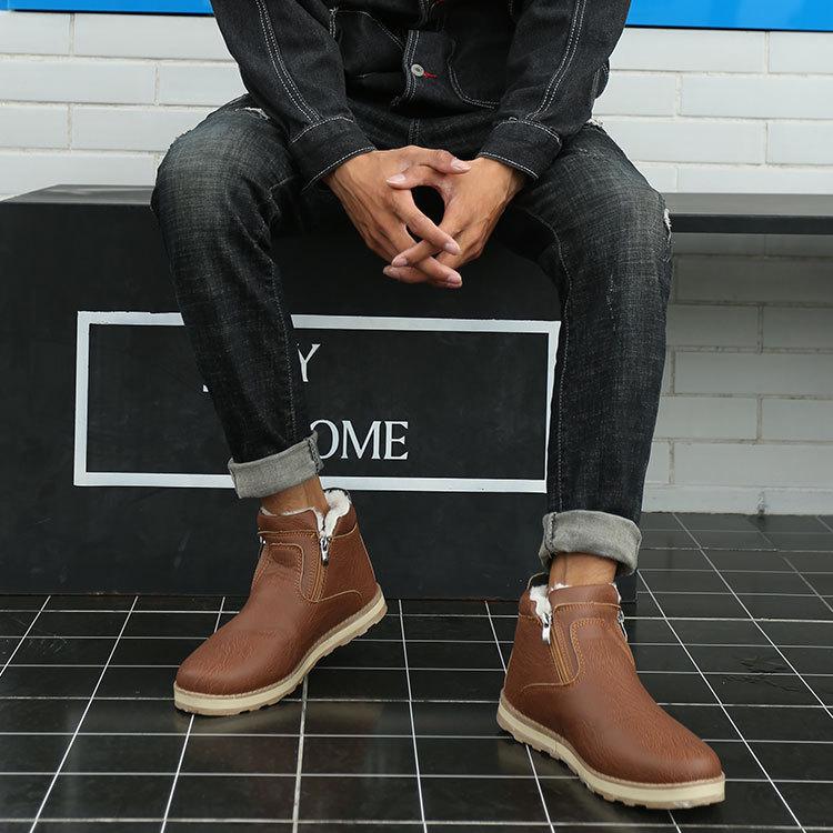 ムートンブーツ メンズ 靴 スエード カジュアルシューズ 裏起毛 防寒 おしゃれ 1518 スニーカー ビジネスシューズ 革靴 An 通販 Yahoo ショッピング