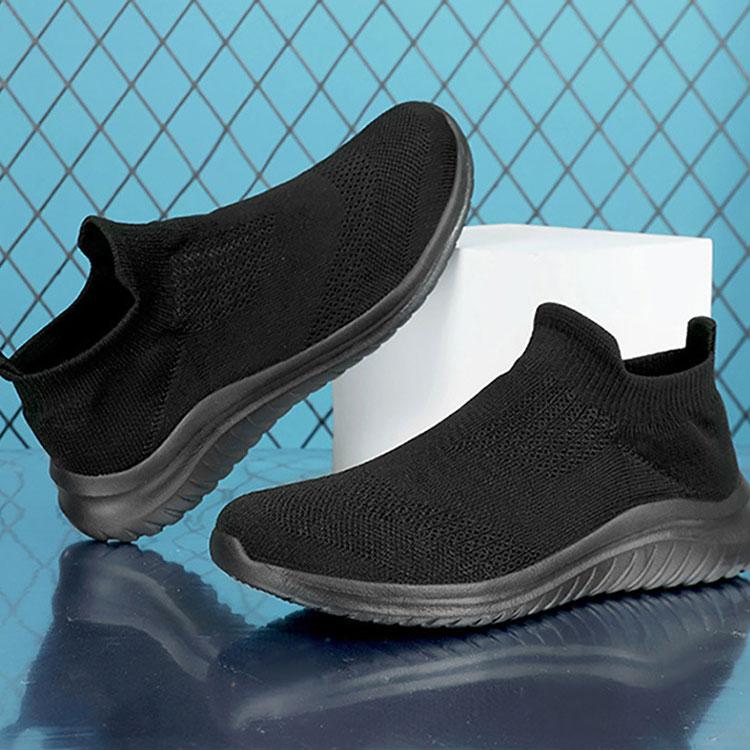 メンズ レザー スリッポン バックレス シューズ 黒 韓国 cr5748