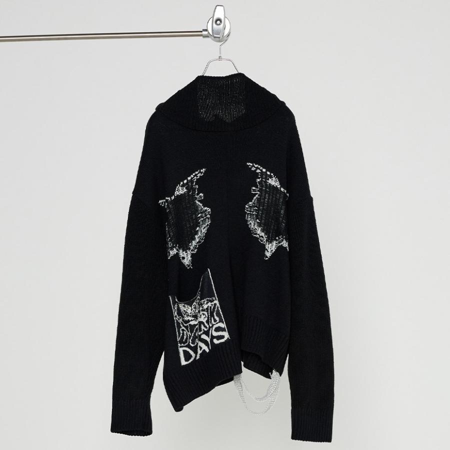 BODYSONG. ハイネック リバーシブルニットメンズ ブランド BODYSONG