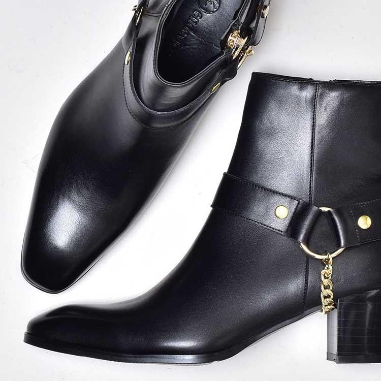 【美品】◾️ビルケンシュトック◾️エンジニアブーツ◾️ヒッコリー◾️レザー◾️ブラック Magical Design x ZERROWS / Engineer Boots | BILL WALL LEATHER UENO