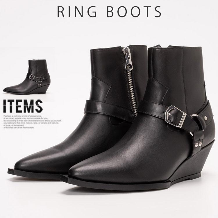 endevice（エンデヴァイス） ショートブーツ メンズ サイドジップ