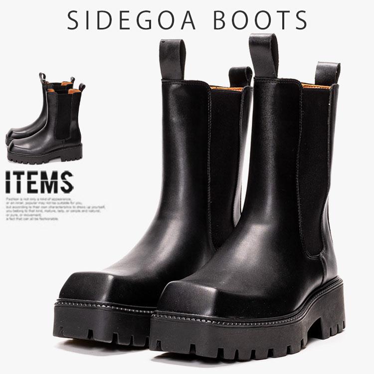 endevice（エンデヴァイス） サイドゴアブーツ メンズ ショートブーツ