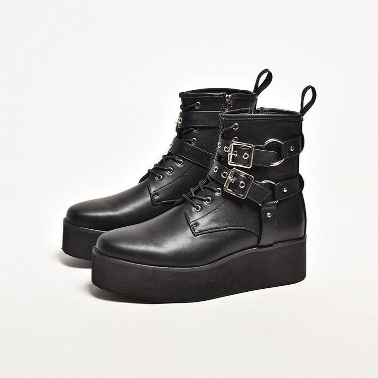 endevice（エンデヴァイス） ショートブーツ メンズ サイドジップ