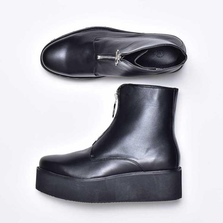 ショートブーツ 厚底 メンズ 靴 ワークブーツ シューズ おしゃれ Epb713 1 ブーツ ビジネスシューズ 革靴 An 通販 Yahoo ショッピング