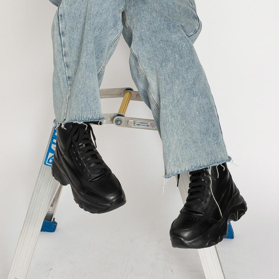 ショートブーツ レディース 厚底ブーツ レースアップブーツ スニーカー