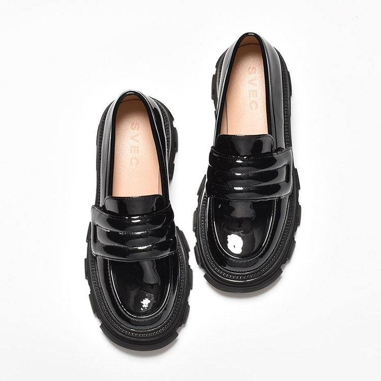 ローファー レディース 厚底ローファー ヒール ドライビングシューズ