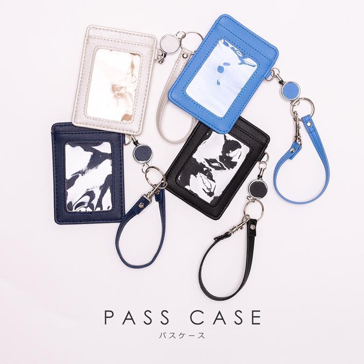 パスケース 定期入れ リール付き icカードケース 免許証入れ 社員証