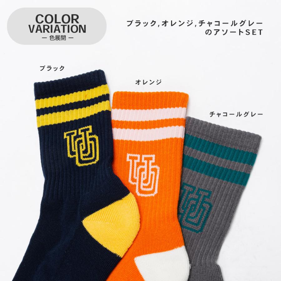 靴下 メンズ ソックス レディース 3足セット ブランド ユニバーサルオーバーオール ハイソックス ルームソックス クルーソックス おしゃれ | UNIVERSAL OVERALL | 02