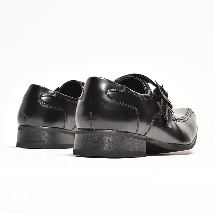 SANTOS ダブルモンク ストラップシューズ レザー　ドレスシューズ　ビジネス SANTOS ダブルモンク ストラップシューズ レザー ドレスシューズ