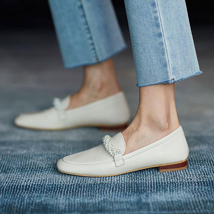 ローファー レディース 靴 スリッポン パールビジュー かわいい おしゃれ Nxl1730 スニーカー サンダル メンズ 靴 An 通販 Yahoo ショッピング