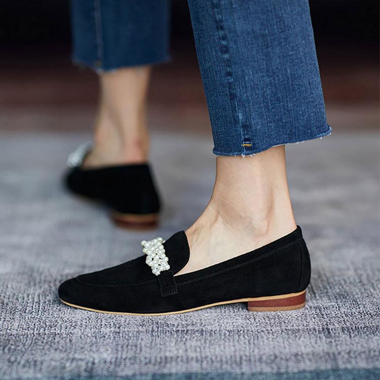 ローファー レディース 靴 スリッポン パールビジュー かわいい おしゃれ Nxl1730 スニーカー サンダル メンズ 靴 An 通販 Yahoo ショッピング