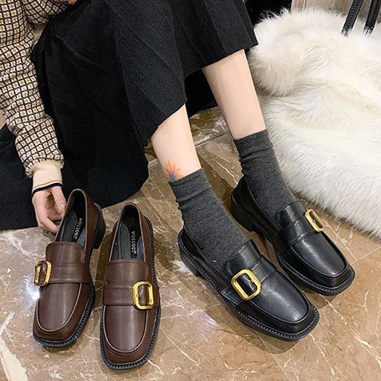 スクエアトゥ 厚底 ローファー レディース ヒール おしゃれ Nxl1735 スニーカー ビジネスシューズ 革靴 An 通販 Yahoo ショッピング