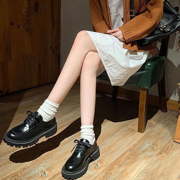 オックスフォードシューズ レディース 靴 厚底 シューズ 短靴 かわいい Nxl1736 スニーカー ビジネスシューズ 革靴 An 通販 Yahoo ショッピング