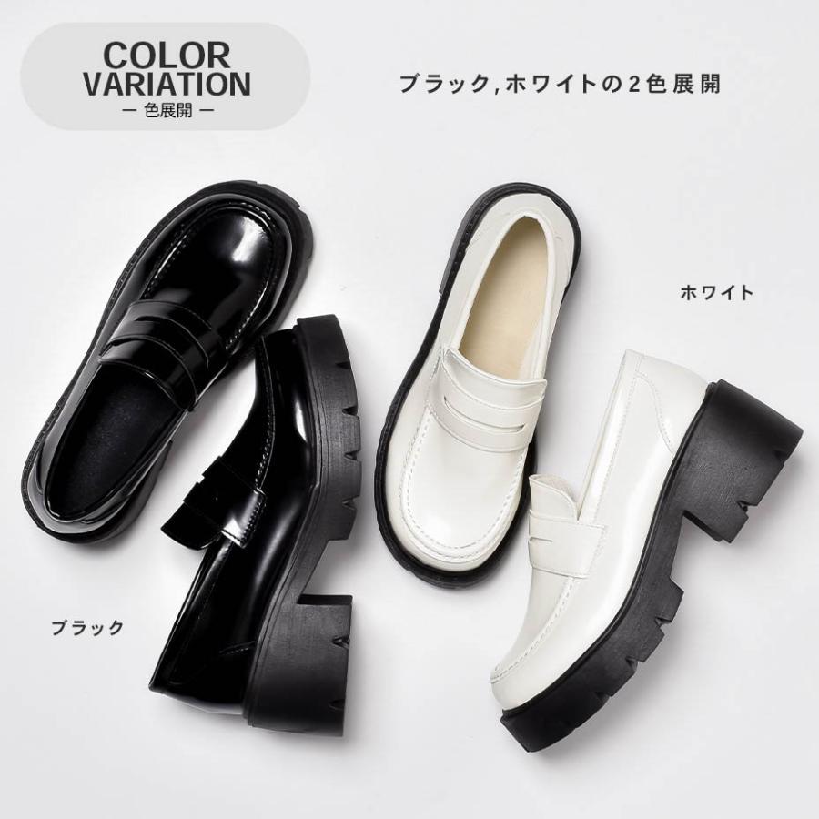 厚底ローファー レディース ローファー ヒール ドライビングシューズ
