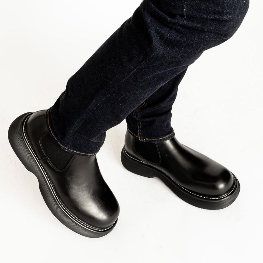 ワークブーツ メンズ ブーツ 厚底ブーツ 安い 靴 ショートブーツ ワークシューズ ハイカット 革靴 おしゃれ | SVEC | 14