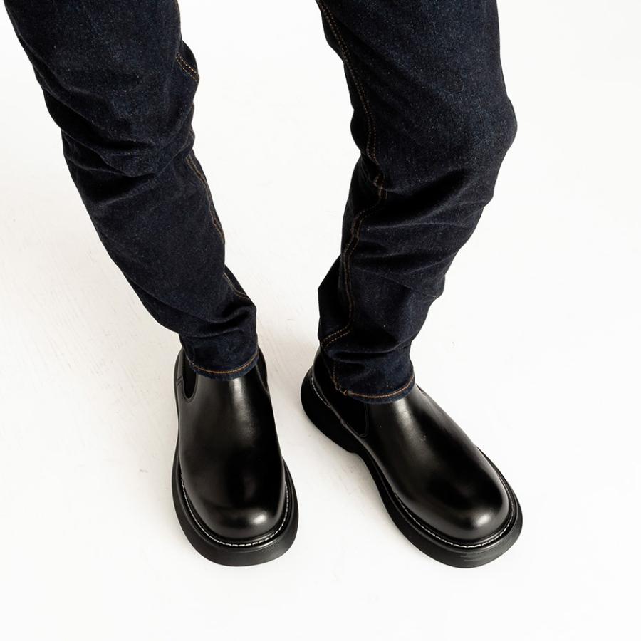 ワークブーツ メンズ ブーツ 厚底ブーツ 安い 靴 ショートブーツ ワークシューズ ハイカット 革靴 おしゃれ | SVEC | 15