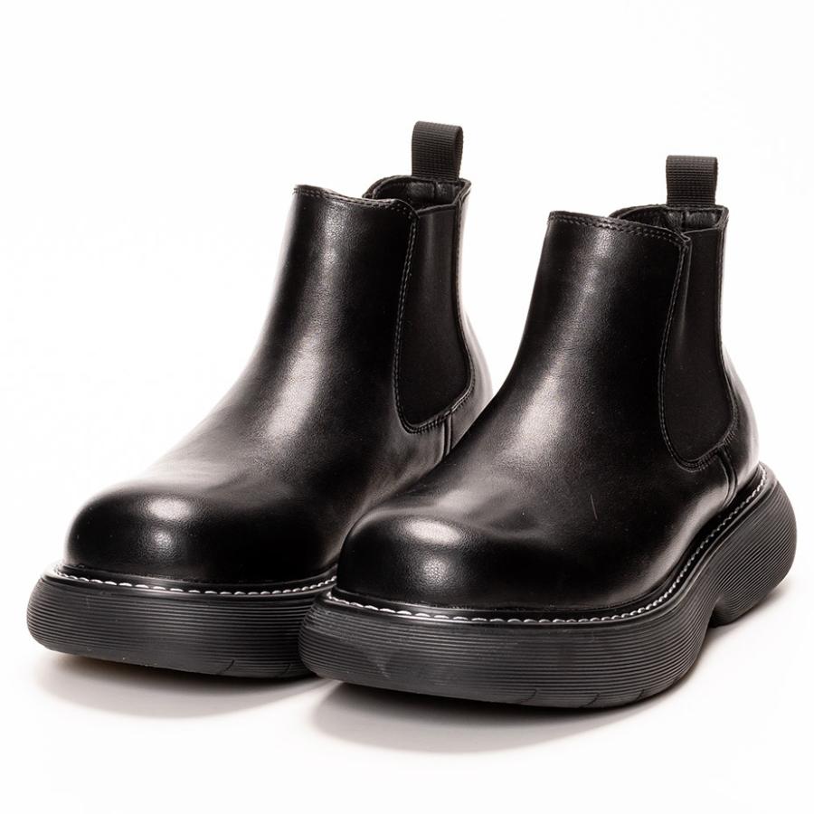 ワークブーツ メンズ ブーツ 厚底ブーツ 安い 靴 ショートブーツ ワークシューズ ハイカット 革靴 おしゃれ | SVEC | 05