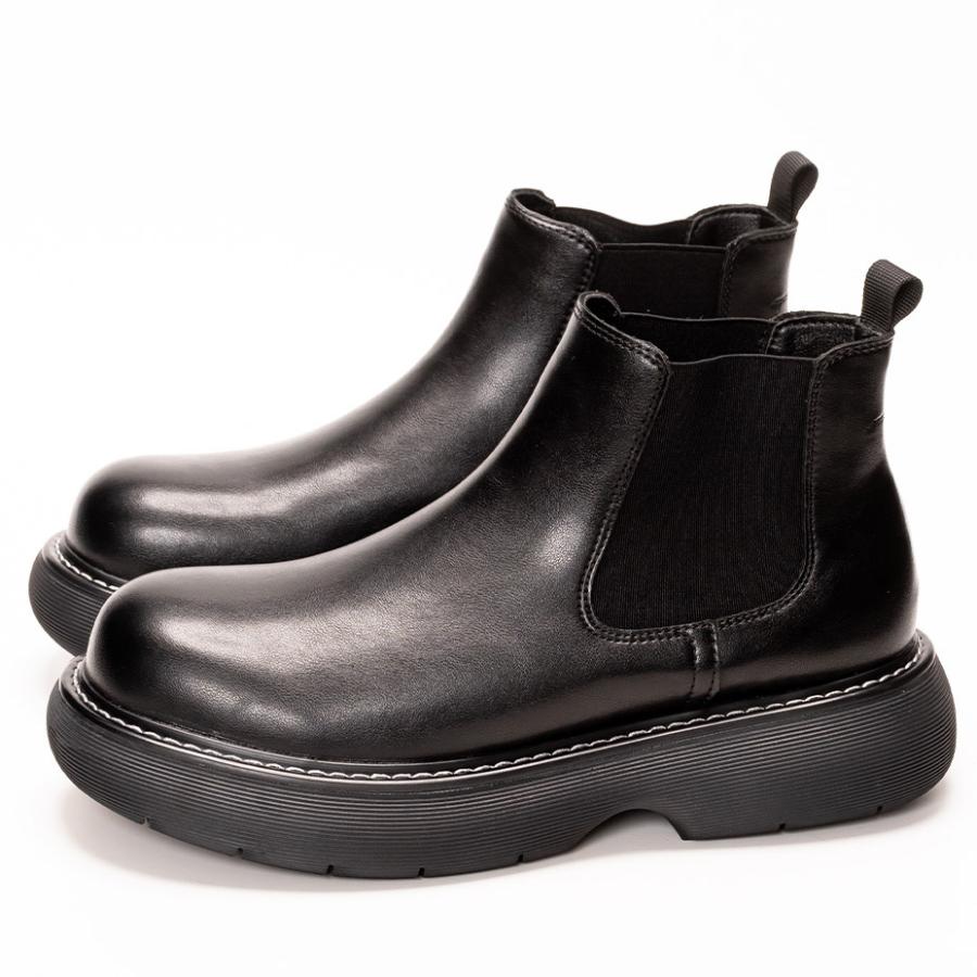 ワークブーツ メンズ ブーツ 厚底ブーツ 安い 靴 ショートブーツ ワークシューズ ハイカット 革靴 おしゃれ | SVEC | 06