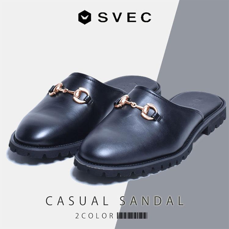 サンダル メンズ 靴 カジュアルシューズ ビット スリッポン おしゃれ 在庫一掃