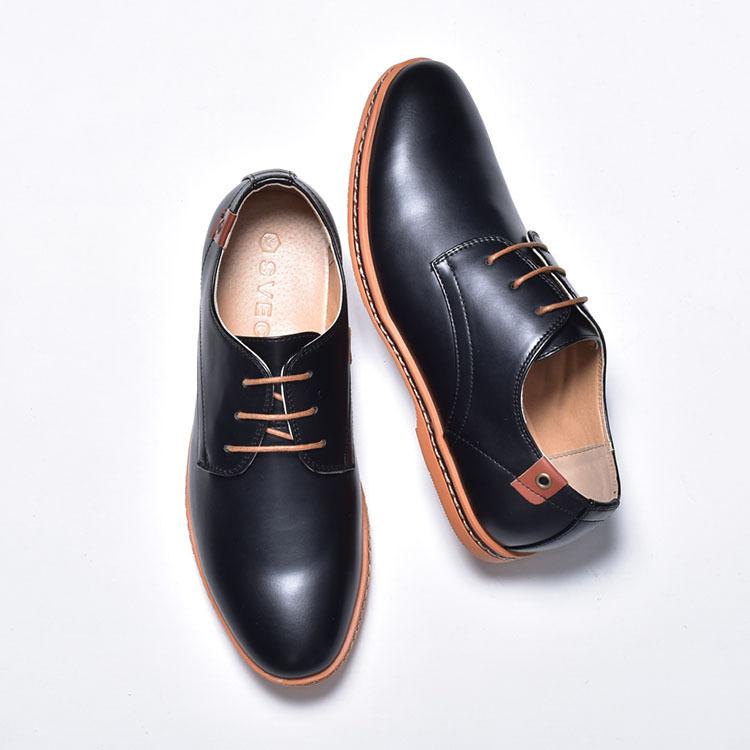 SVEC オックスフォードシューズ 革靴 メンズ ポストマンシューズ