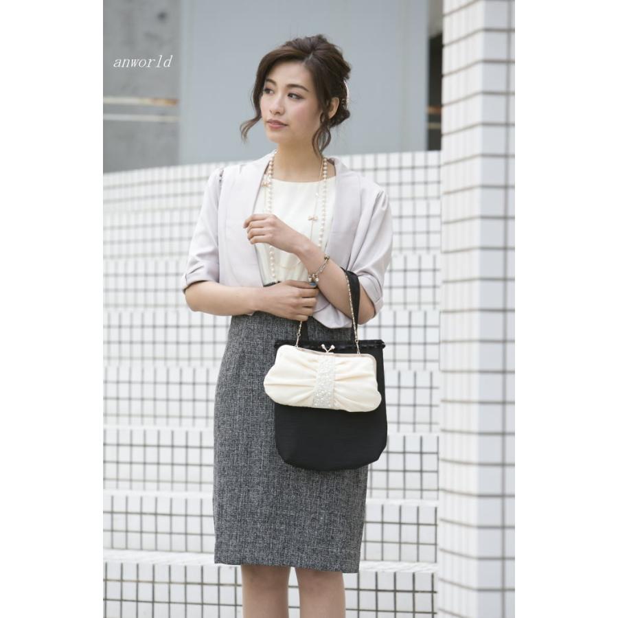 サブバッグ 入学式 卒業式 結婚式 パーティーバッグ ブラックフォーマル 折りたたみ トート 冠婚葬祭 大きめ バッグ フォーマルバッグ 黒 通勤 フォーマル 春 夏 | ブランド登録なし | 12