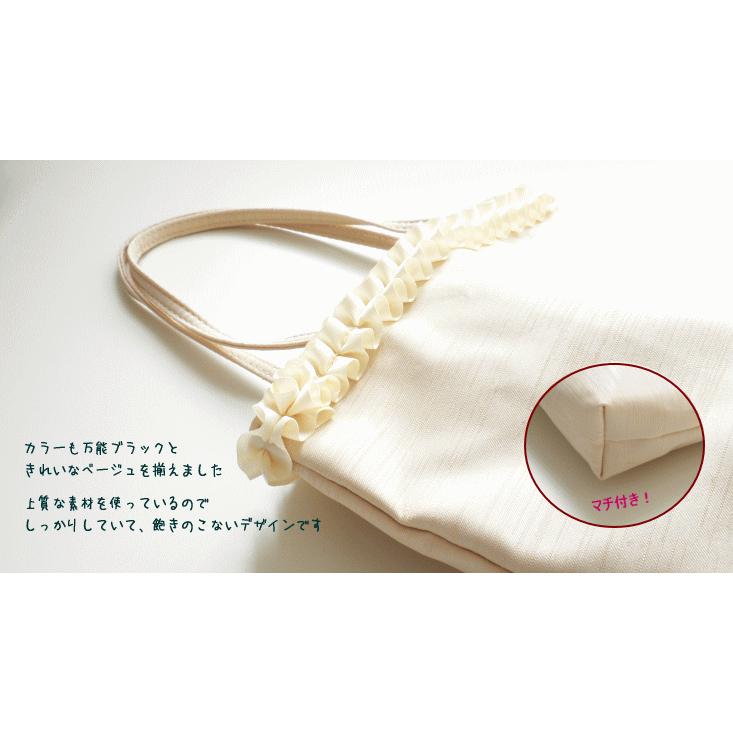 サブバッグ 入学式 卒業式 結婚式 パーティーバッグ ブラックフォーマル 折りたたみ トート 冠婚葬祭 大きめ バッグ フォーマルバッグ 黒 通勤 フォーマル 春 夏 | ブランド登録なし | 02