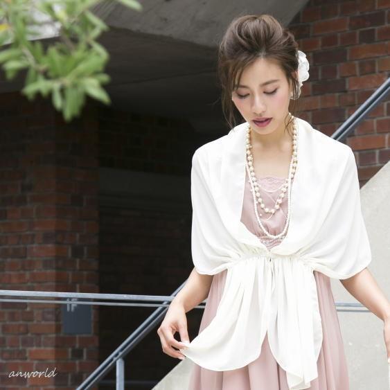 ボレロ風ショール 結婚式 ボレロ ショール ストール パーティーボレロ フォーマル レース ベージュ 黒 パーティー 羽織物 大判 レディース 春 夏 Bolero Dwe71 Necklace Anplus 通販 Yahoo ショッピング