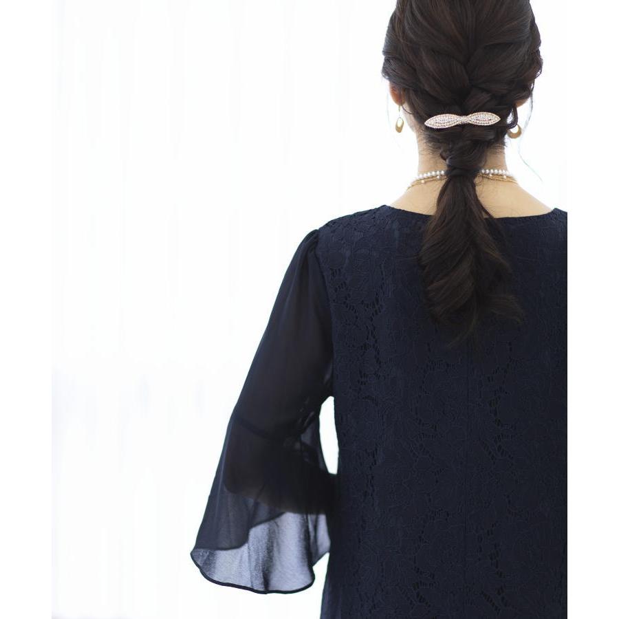 パーティードレス 結婚式 ワンピース ドレス 親族 大きめ 袖あり ロング丈 ロング フォーマルドレス 大きいサイズ 春 夏 秋 冬 20代 30代 40代 50代 60代 | ブランド登録なし | 06