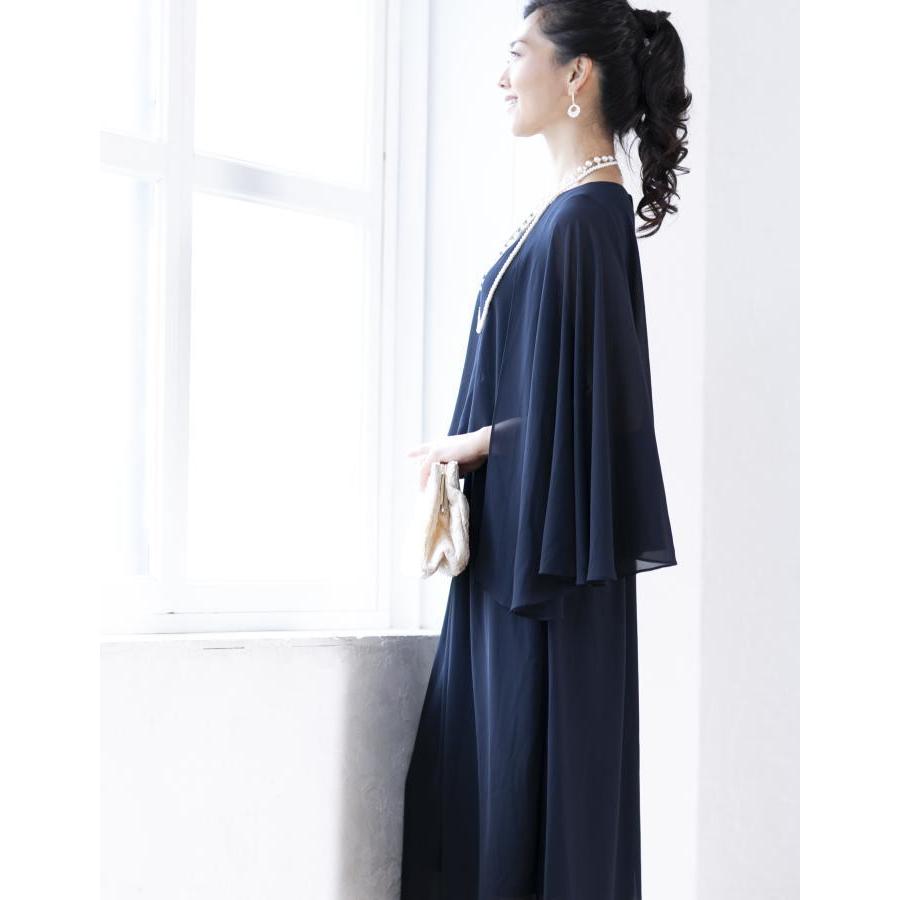 パーティードレス 結婚式 ワンピース ドレス 親族 大きめ 袖あり ロング丈 ロング フォーマルドレス 大きいサイズ 春 夏 秋 冬 20代 30代 40代 50代 60代 | ブランド登録なし | 03