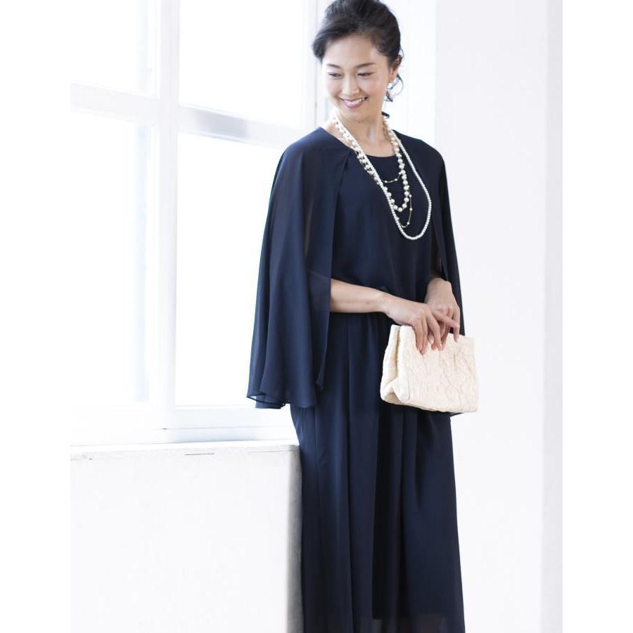 パーティードレス 結婚式 ワンピース ドレス 親族 大きめ 袖あり ロング丈 ロング フォーマルドレス 大きいサイズ 春 夏 秋 冬 20代 30代 40代 50代 60代 | ブランド登録なし | 04