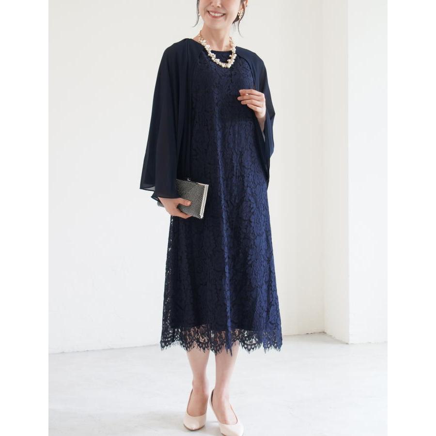 パーティードレス 結婚式 ワンピース ドレス 親族 大きめ 袖あり ロング丈 ロング フォーマルドレス 大きいサイズ 春 夏 秋 冬 20代 30代 40代 50代 60代 | ブランド登録なし | 07