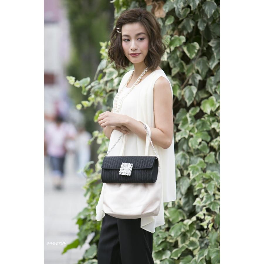 パーティーバッグ 大きめ サブバッグ 結婚式 バッグ フォーマルバッグ 黒 通勤 レディース フォーマル 入学式 卒業式 20代 30代 40代 50代 60代 | ブランド登録なし | 06