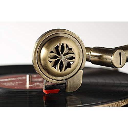 とうしょう レコードプレーヤー 蓄音機 天然木調仕上げ Bluetooth対応 (CD/SD/USB/AM FMラジオ/カセット) リモコン付き 