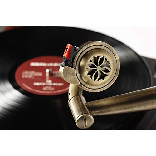 とうしょう レコードプレーヤー 蓄音機 天然木調仕上げ Bluetooth対応 (CD/SD/USB/AM FMラジオ/カセット) リモコン付き 