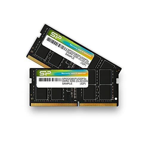 シリコンパワー ノートPC用メモリ DDR4-3200 (PC4-25600) 32GB×2枚