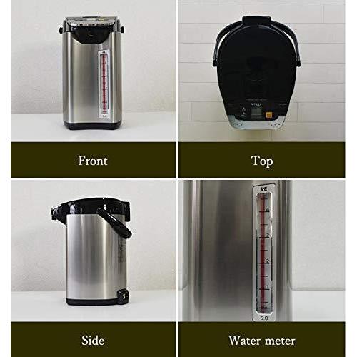 タイガー魔法瓶(TIGER) 電気ポット 蒸気レス 節電VE保温 とく子さん 5L ブラックPIE-A500-K 節電VE保温 5L A500 ワイドレバー式電動給湯