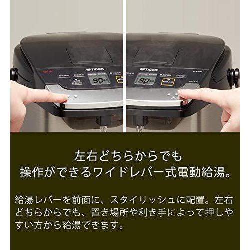 タイガー魔法瓶(TIGER) 電気ポット 蒸気レス 節電VE保温 とく子さん 5L ブラックPIE-A500-K 節電VE保温 5L A500 ワイドレバー式電動給湯