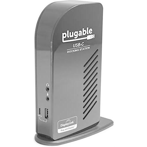 Plugable USB-C ドッキングステーション 60W 充電機能付き - HDMI DisplayPort トリプルモニター DP代替モー｜anr-trading