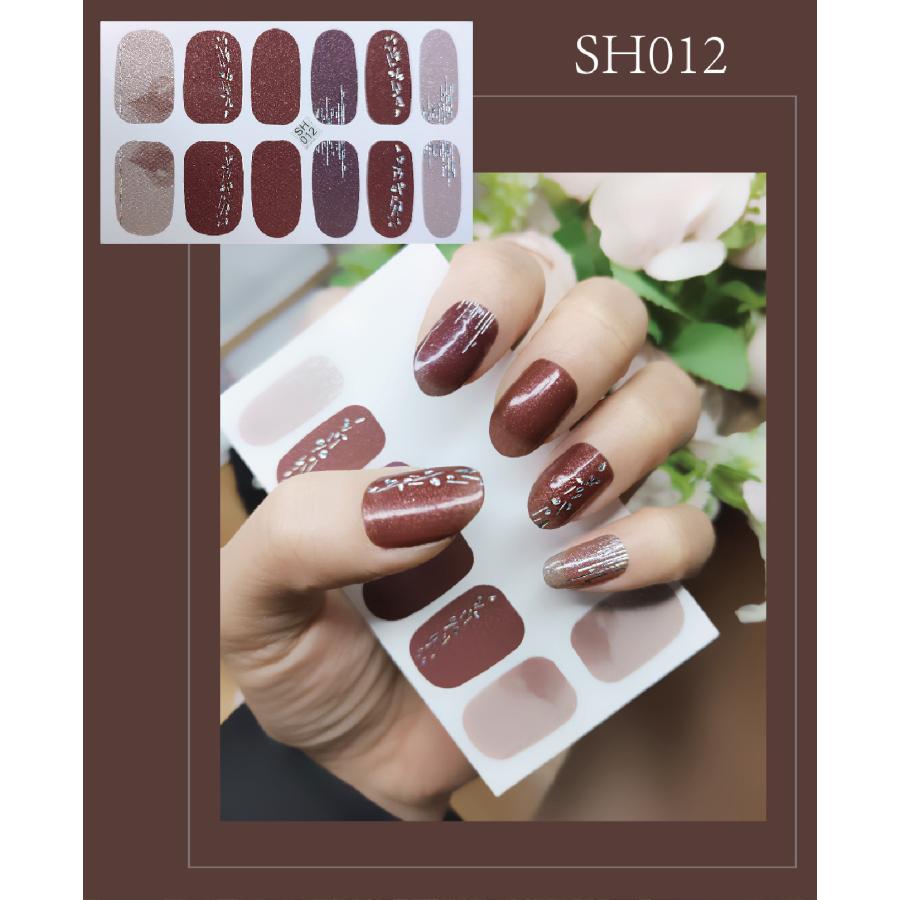 貼るだけ ジェルネイル セルフネイル ネイルデザインシール 全面