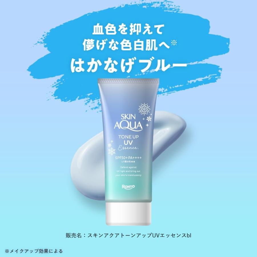 スキンアクア トーンアップ 日焼け止め ラベンダー ブルー UV 70g 透明