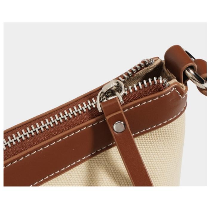 キャンバス×レザーバケツ型ショルダーバッグ : Violon - 通販 - Yahoo