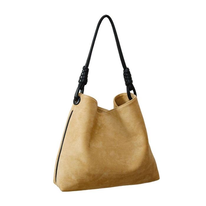  ★スエード トート ショルダーバッグ ハンドバッグ スエード ワンショルダートートバッグ : Violon - 通販 - Yahoo