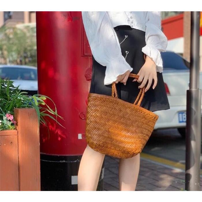 日本製 BBメッシュレザー バッグ ラウンドトート ハンドメイド レザー