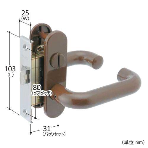 MIWA ミワ 浴室錠 鍵 ドアノブ 交換 握り玉 交換用特殊錠 (YKK バック
