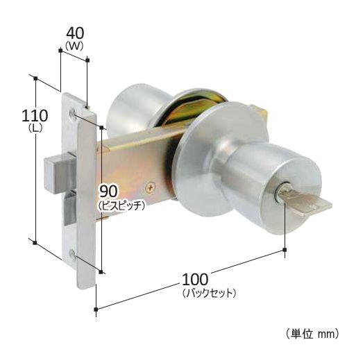 MIWA ミワ 玄関錠 鍵 ドアノブ 交換 握り玉 交換用特殊錠 (不二サッシ