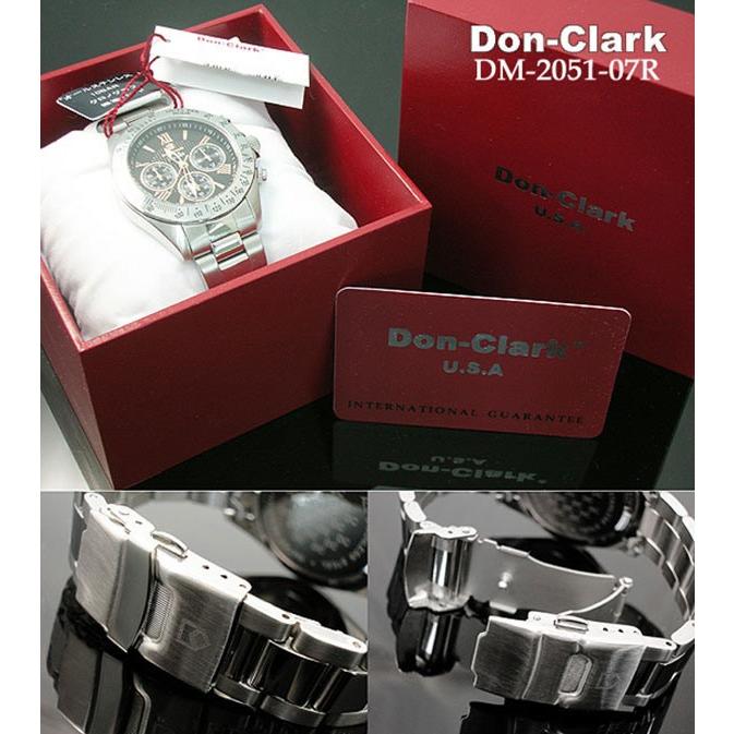 ダンクラーク メンズ 腕時計 2051-07R ピンクゴールドインデックス クロノグラフ 正規品don clark ウォッチ DON CLARK 時計 保証付｜anshin11｜03