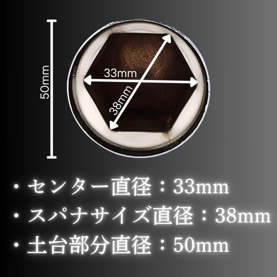 ナット キャップ カバーISO33mm 高さ51mm トラック ダンプ デコトラ 