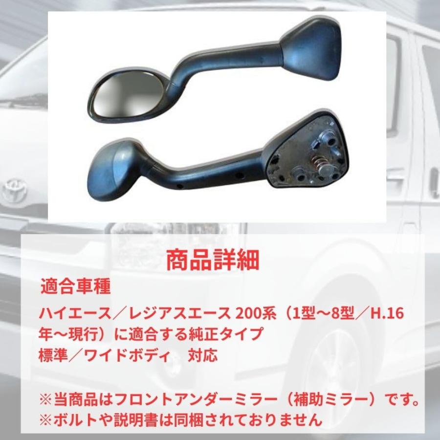 ガッツミラー 社外品 補助ミラー ハイエース 200系 1〜8型対応 左前方