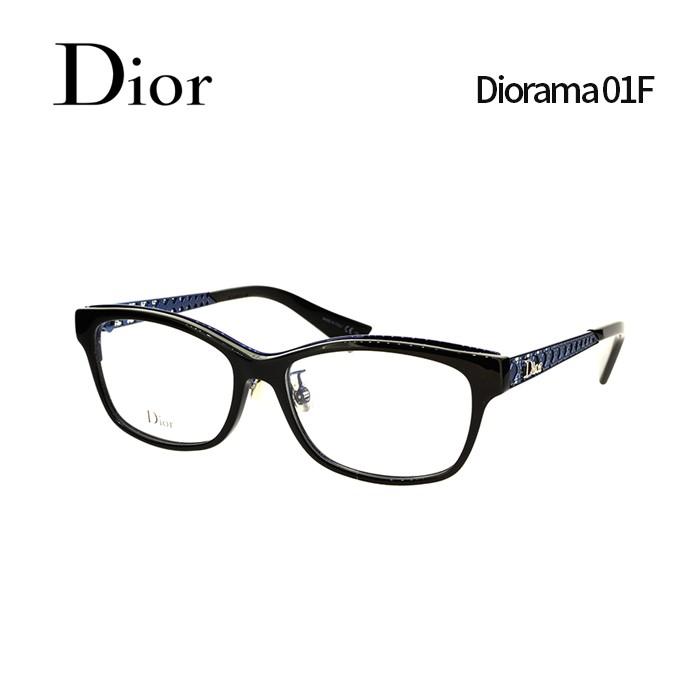 メガネ 度付き レディース ディオール メガネフレーム Christian Dior Diorama 01F ウェリントン 伊達メガネ サイズ