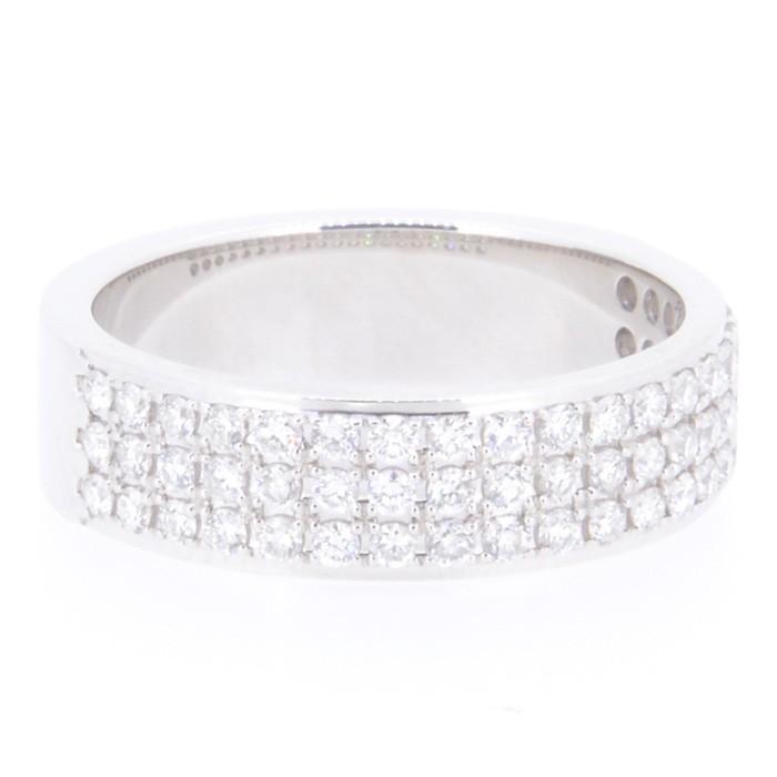 指輪 レディース K18WG リング ホワイトゴールド ダイヤモンド 0.60ct